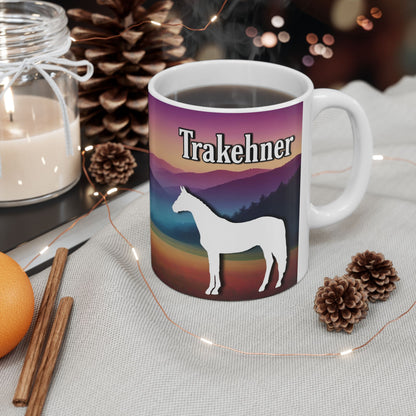 Mug Ceramic, (11 0z) Trakehner Warmblood Horses