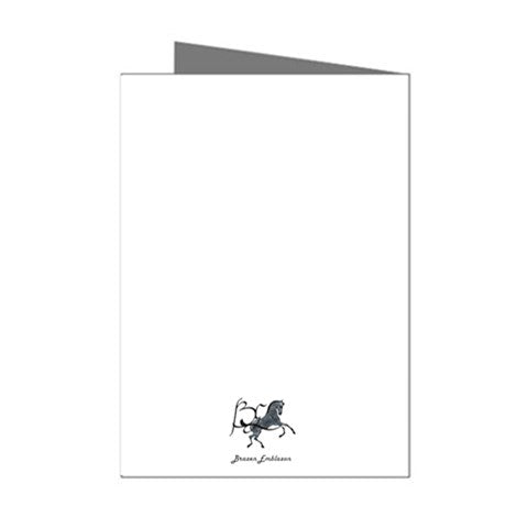 Greeting Cards-Note (8 Pack) 4.25" x 5.5"-Colorful Horse