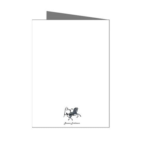 Greeting Cards-Note (8 Pack) 4.25" x 5.5"-Horse-Watercolor