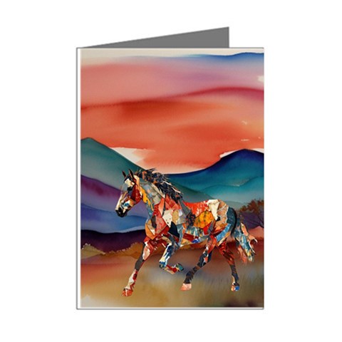 Greeting Cards-Note (8 Pack) 4.25" x 5.5"-Horse-Watercolor