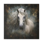 H2000 Matte Canvas, Stretched, 0.75"-Gray Horse White