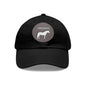 Baseball Cap-Dad Hat with Leather Patch (Round)-Connemara Pony-Horse