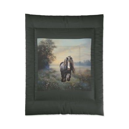 Comforter-Draft Horse Design-4 Sizes-King Queen Double Twin