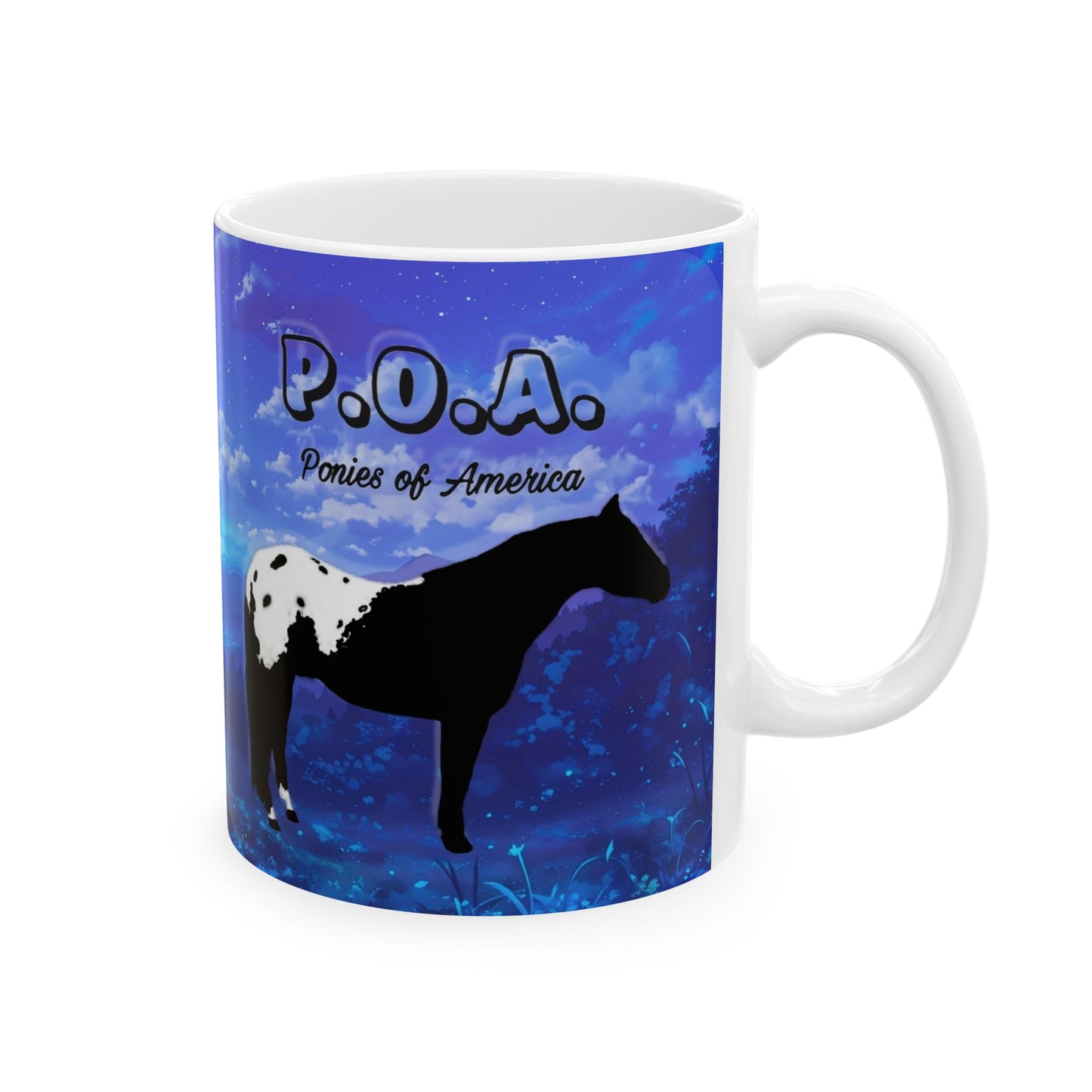 Mug, Ceramic (11 0z), POA Ponies of America