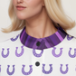 Shirt-Button Up-Women's-Long Sleeve-Casual Top-Dressy Blouse-Horseshoe-Goodluck-Purple