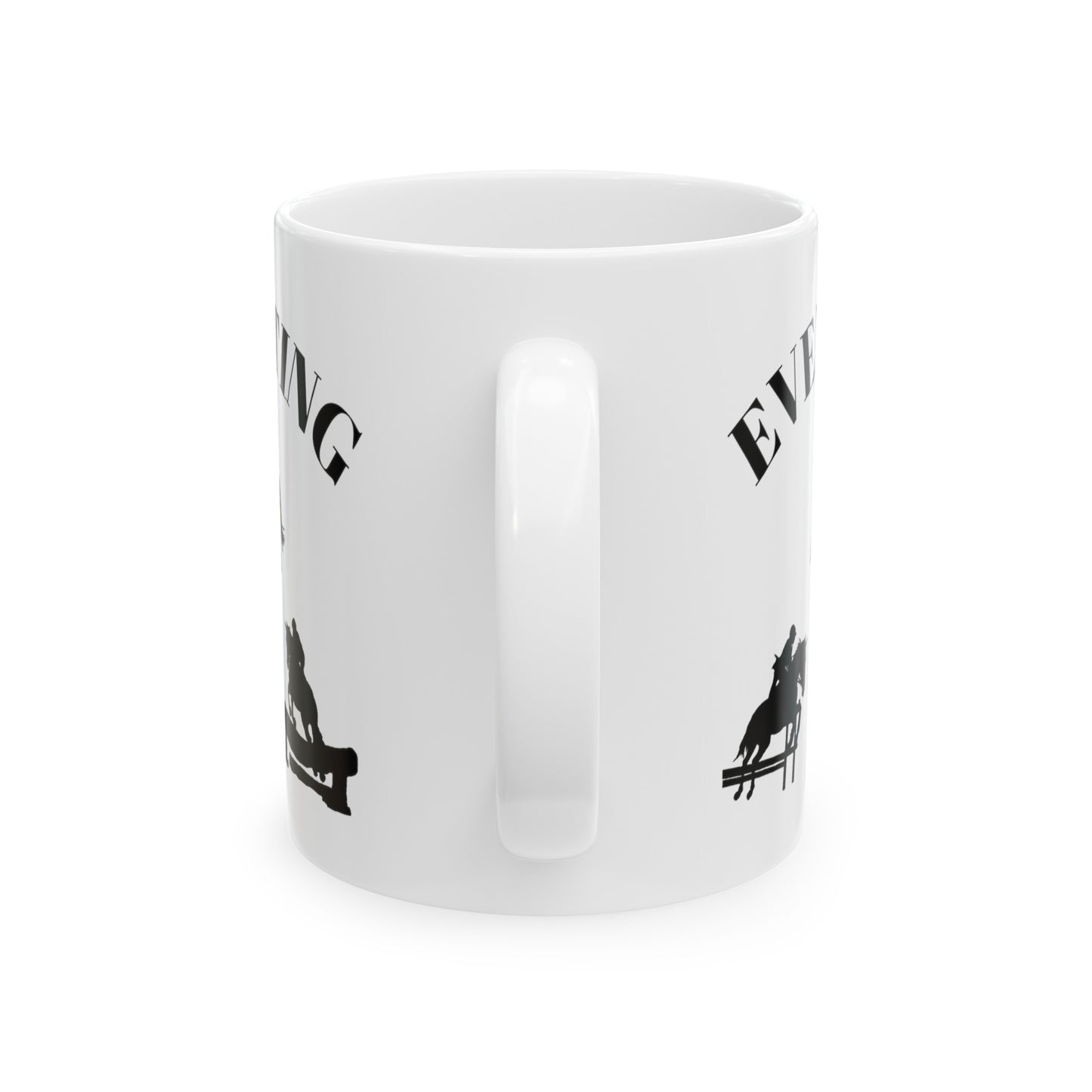 Mug Ceramic, (11 0z) Horse-Three Day Eventing-Equestrian-Stadium Jumping-Cross Country-Dressage