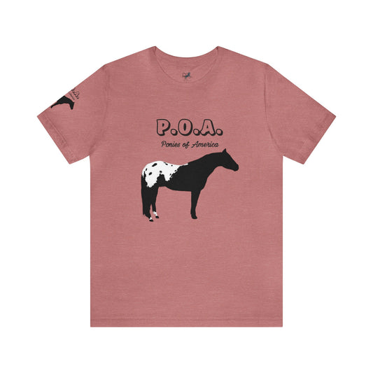 Y164-264 Unisex T-Shirt- Short Sleeve-Crew Neck-POAs-Ponies of America