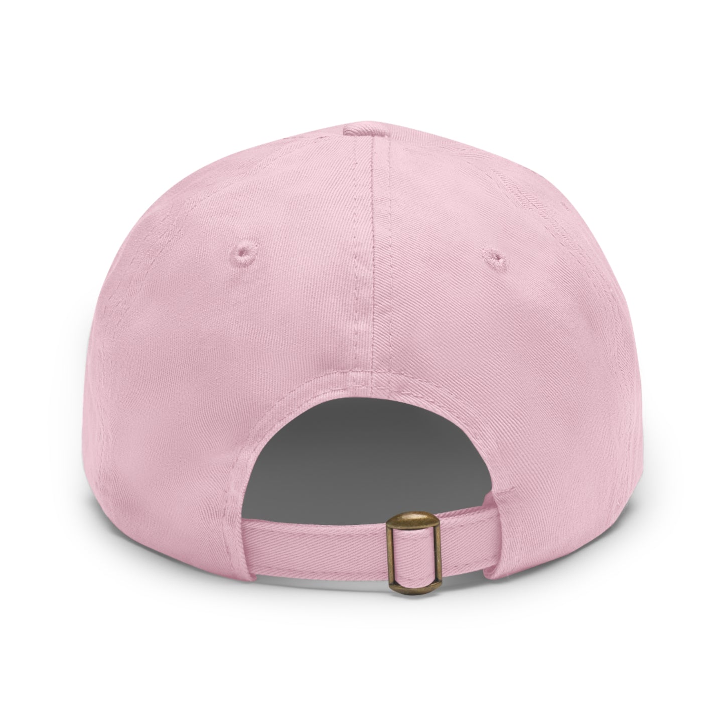 Baseball Cap-Dad Hat with Leather Patch (Round)-Paint Horse