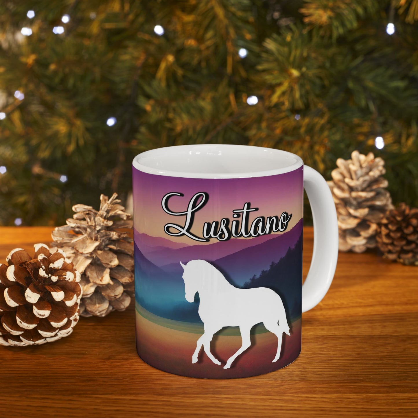 Mug Ceramic, (11 0z) Lusitano Horses