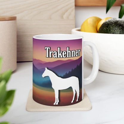 Mug Ceramic, (11 0z) Trakehner Warmblood Horses