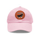 Baseball Cap-Dad Hat with Leather Patch (Round)-Shire Draft Horse