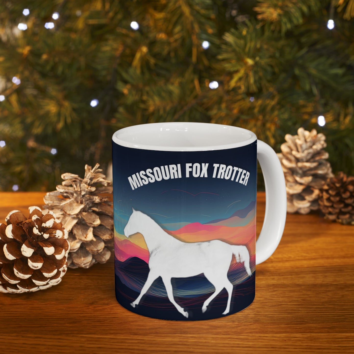 Mug Ceramic, (11 0z) Missouri Fox Trotters-Horses