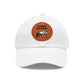 Baseball Cap-Dad Hat with Leather Patch (Round)-Paint Horse