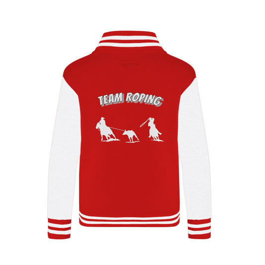 Y248 Unisex Varsity Jacket-Horse Sweater-Team Roping II-Rodeo Collection