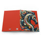 Hardcover Journal Matte-Iconic Multi Color Horse-Red