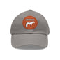 Baseball Cap-Dad Hat with Leather Patch (Round)-Connemara Pony-Horse