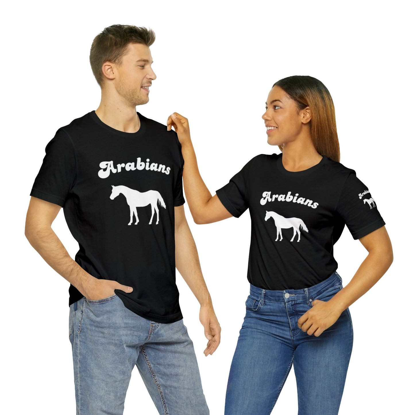 Y244 Unisex T-Shirt- Short Sleeve-Crew Neck-Arabians
