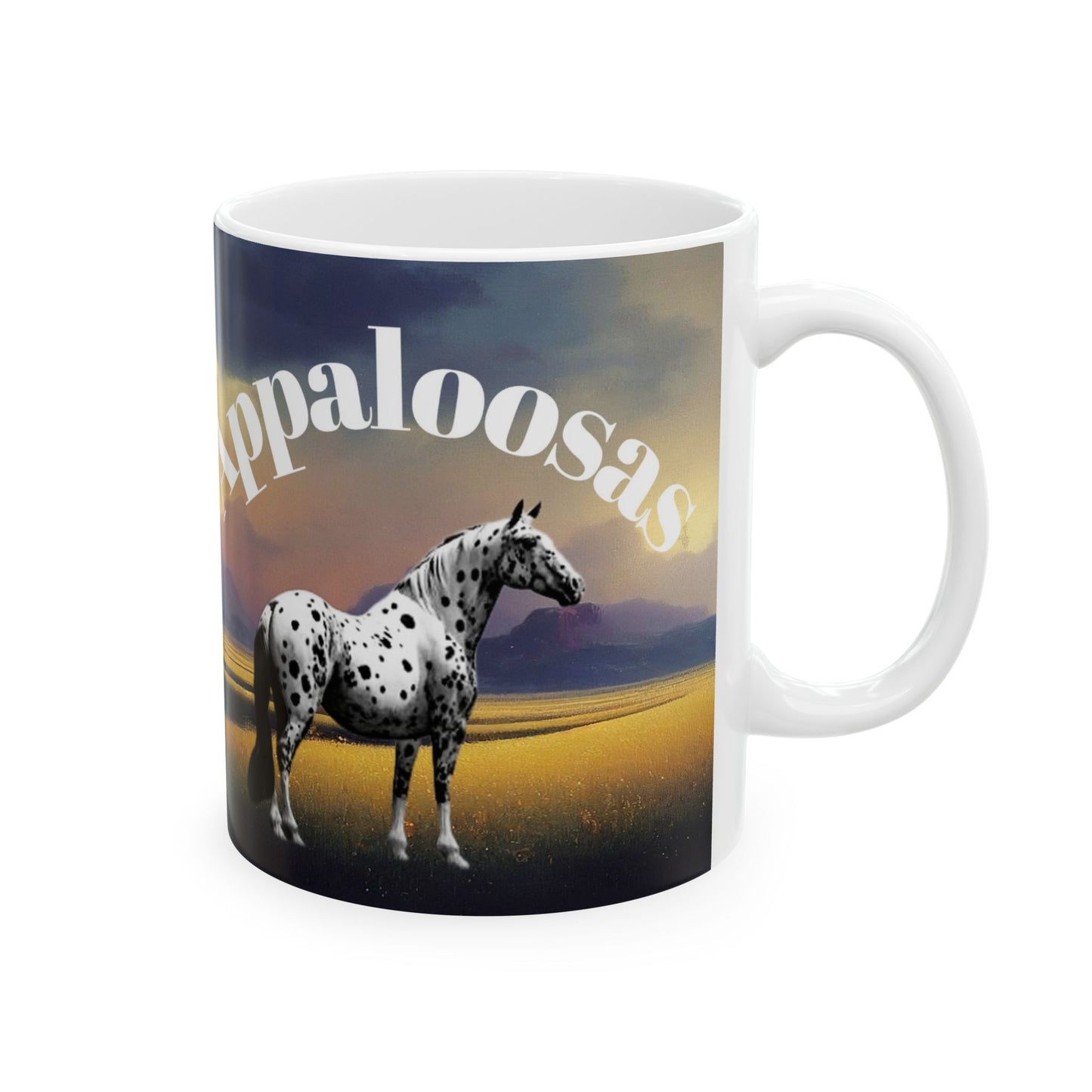 Mug Ceramic, (11 0z) Appaloosa Horses