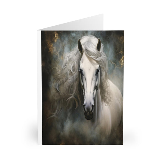 Greeting Cards-Note-(5 Pack)-Horse-Andalusian-Blank Inside