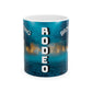 Mug Ceramic, (11 0z) Horses-Rodeo-Saddle Bronc Riding