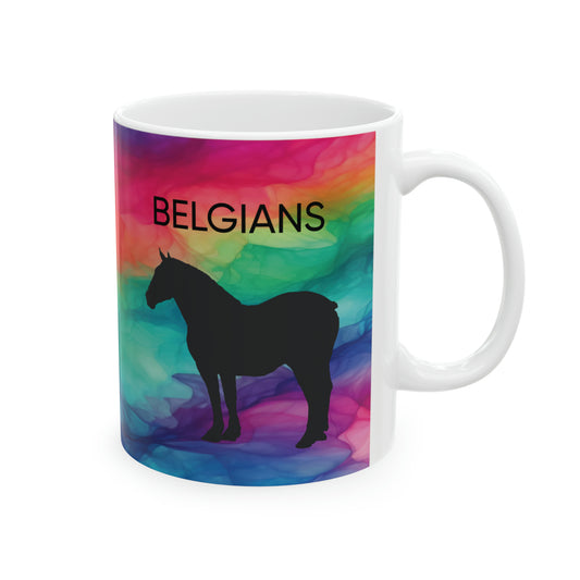 Y273 Mug Ceramic 11oz-Belgian Draft Horses