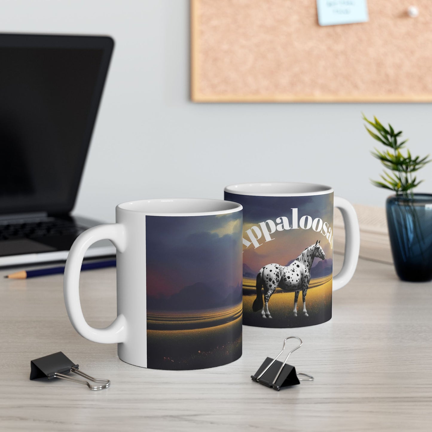 Mug Ceramic, (11 0z) Appaloosa Horses