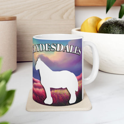 Mug Ceramic, (11 0z) Clydesdale Draft Horses