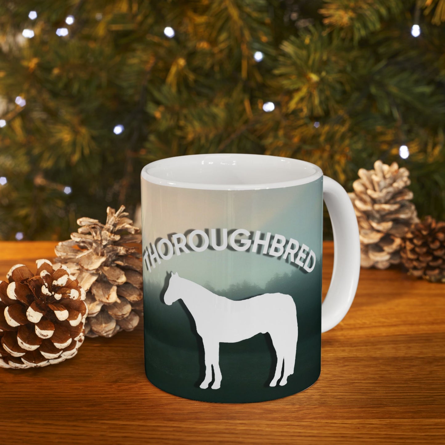 Mug Ceramic, (11 0z) Thoroughbred Horse