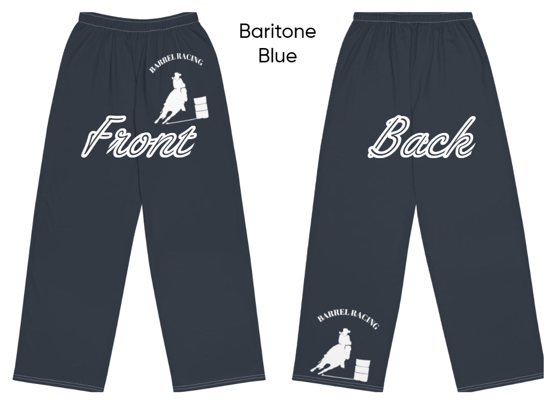 Pants-All-over print-Unisex-Wide legs-Barrel Racer Horse & Rider-5 Colors Available