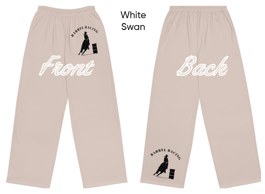 Pants-All-over print-Unisex-Wide legs-Barrel Racer Horse & Rider-5 Colors Available