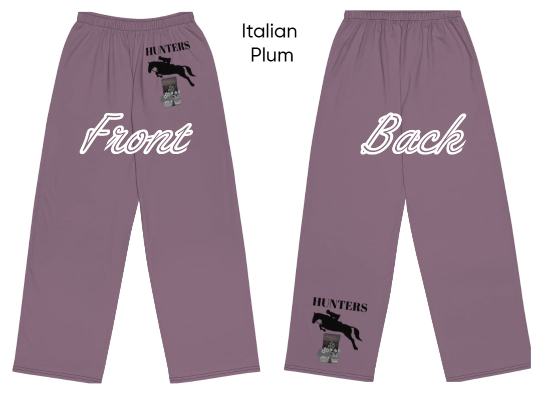 Pants-All-over print-Unisex-Wide legs-Hunter Jumper Horse & Rider-5 Colors Available