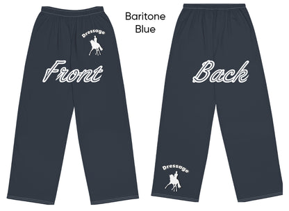 Pants-All-over print-Unisex-Wide legs-Dressage Rider & Horse-5 Colors available