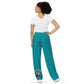 Y292 Wide-Leg Pants-On Deck-English Boot-Stirrup Iron-Teal