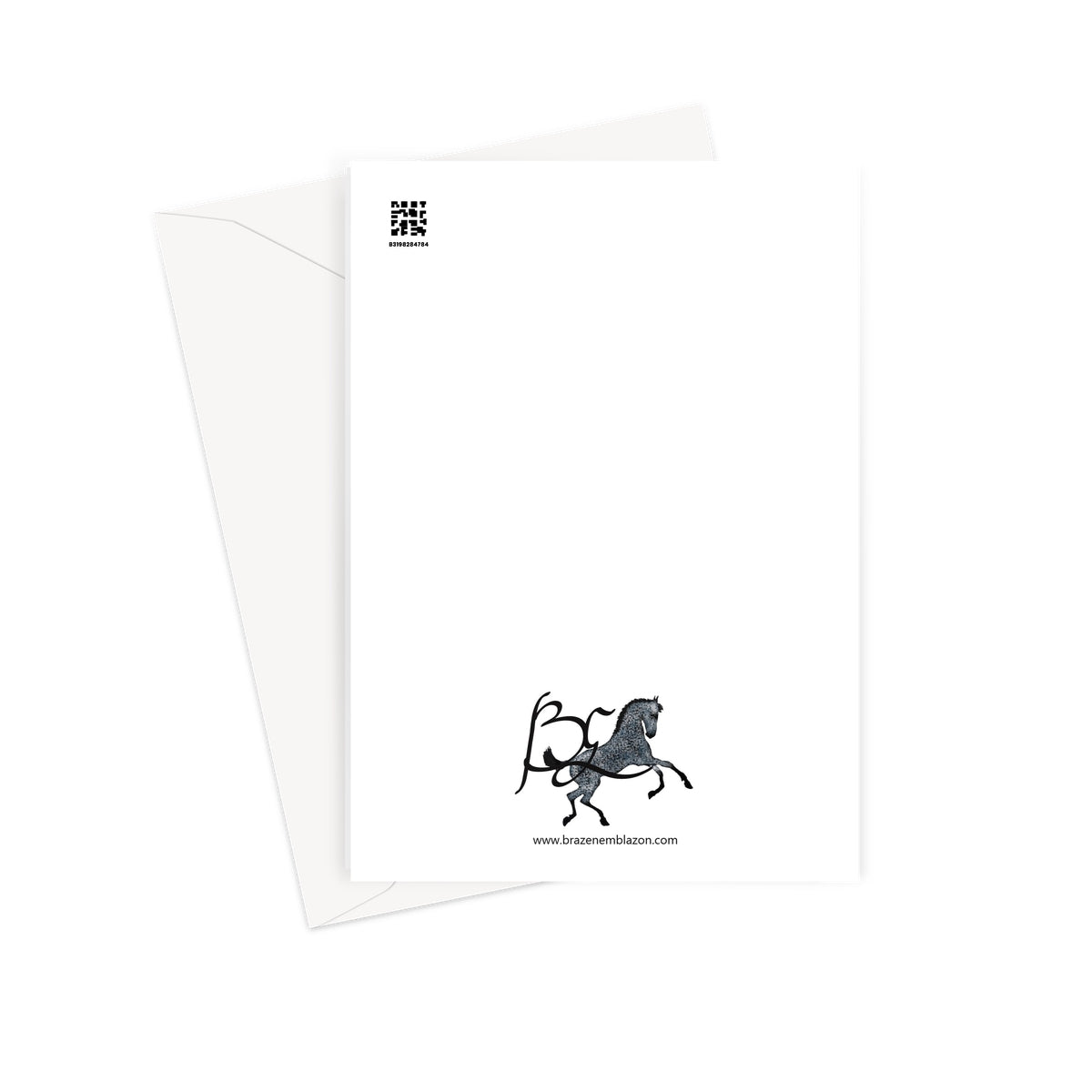 Greeting Card-Cowboy-Horse-Winter-Blank Note Card-1 Pack-10 Pack