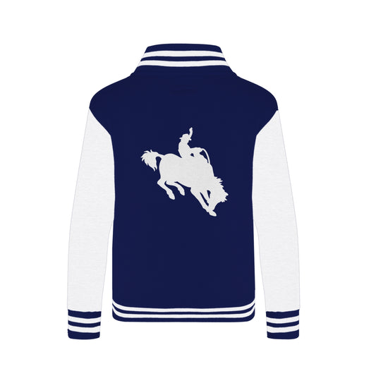 Y170WH-309-00  Unisex Varsity Horse Jacket-Sweater-Rodeo-Bronc Riding