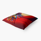 Pillow-Throw-Premium Hypoallergenic-Abstract Horses-Red