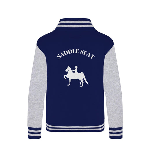 Sweatshirt Jacket-Unisex-10 Color Options-Saddle Seat-Horse - BrazenEmblazon