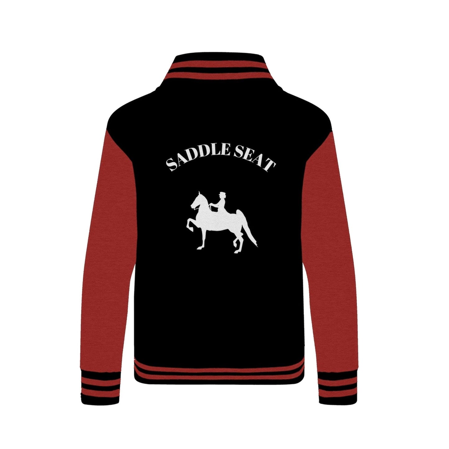 Sweatshirt Jacket-Unisex-10 Color Options-Saddle Seat-Horse - BrazenEmblazon