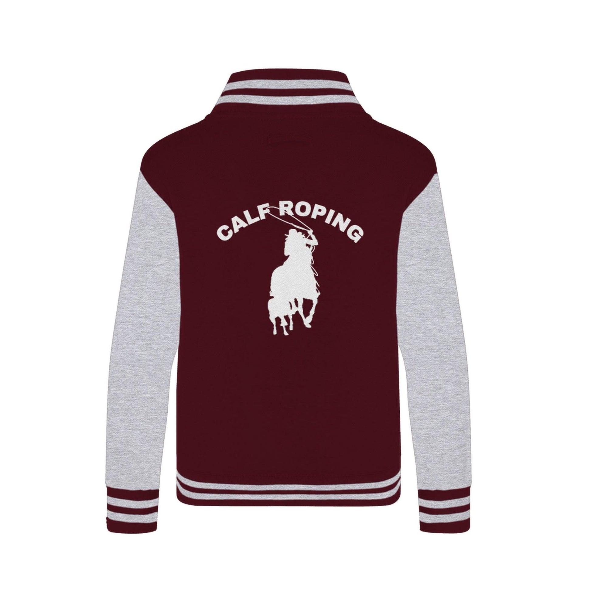 Sweatshirt Jacket-Unisex-Horse Rodeo-10 Color Options-Rodeo-Calf Roping I - BrazenEmblazon