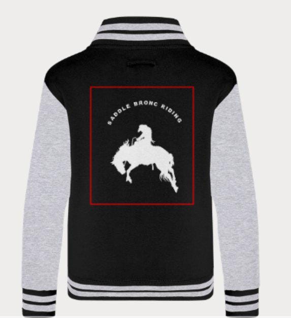 Sweatshirt Jacket-Unisex-10 Color Options-Saddle Bronc Riding-Rodeo-Horses - BrazenEmblazon