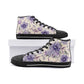 J5060 Adult Horse Sneaker Shoes- High Top-Canvas-Floral