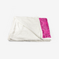J5080 Double-Sided Super Soft Plush Blanket-Handkerchief Pink Paisley
